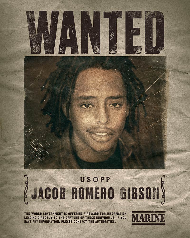 Jacob Romero Gidson wanted poster from One Piece