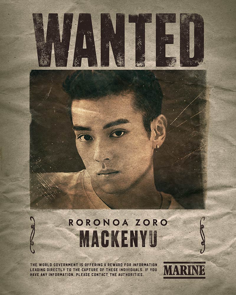 Mackenyu wanted poster from One Piece